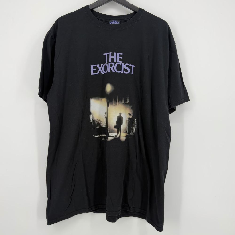The Exorcist Movie Graphic T Shirt Mens 2XL Black Horror Film